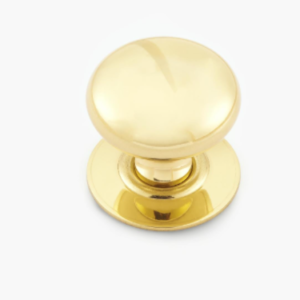 KNOB BRASS HOLLOW PB 32MM