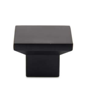 Square knob black